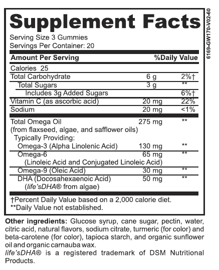 Omega Complete Supplement Facts